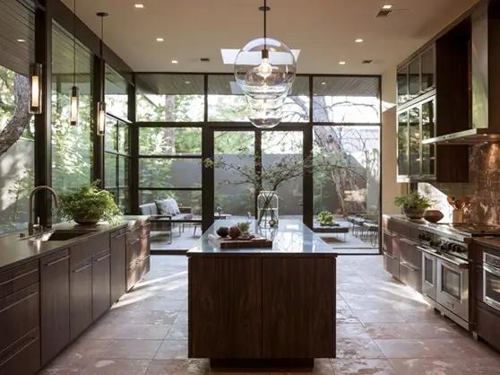 Brown Kitchen Cabinets